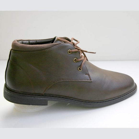 London Fog Casual Leather Chukka Shoes Brown Men\'s Size 11 NEW main image 5